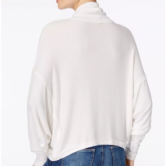 FREE PEOPLE Alameda Ivory Slouchy Oversized Pullover Top Size Small - Picture 6 of 13